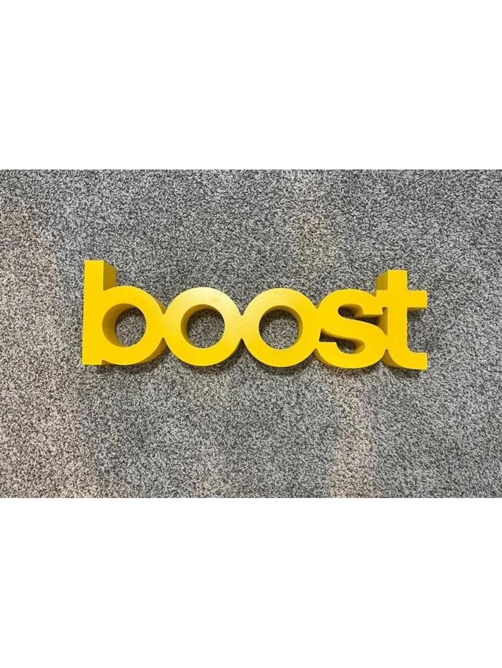 Large Promotional Wooden Adidas Boost Sign
